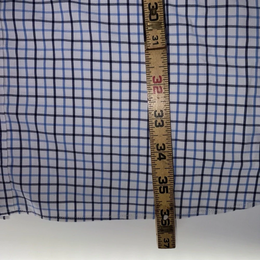 Polo Ralph Lauren Performance 3XLT 3XL Tall White Blue Plaid‎ Wicking Stretch
